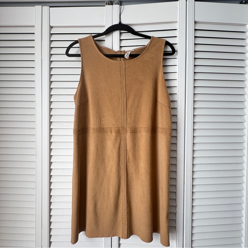 Faux Suede Mini Dress